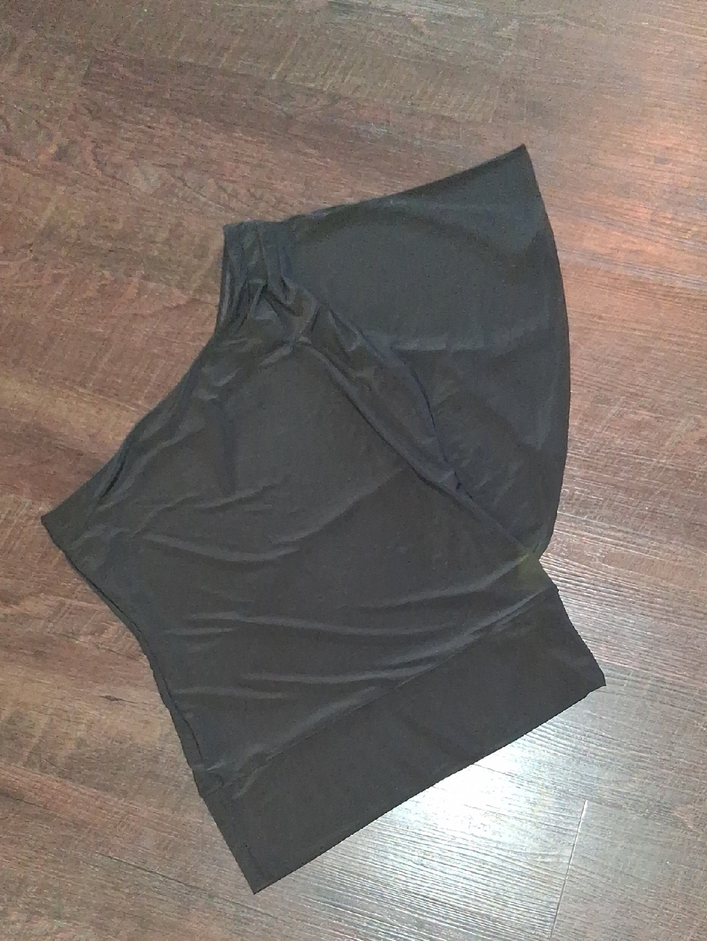 White House Black Market Black Tube Top With Flowy Sleeve